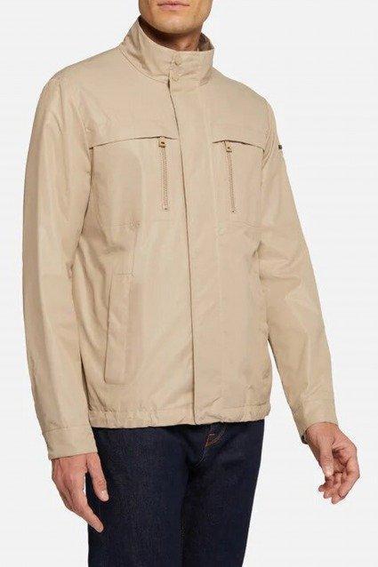 GEOX M VINCIT SHORT JKT en color MARRON CLARO  (1)