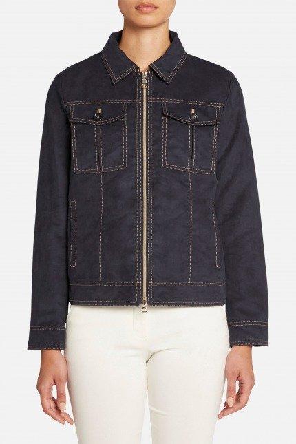 GEOX W LICENA SHORT JKT en color AZUL  (1)