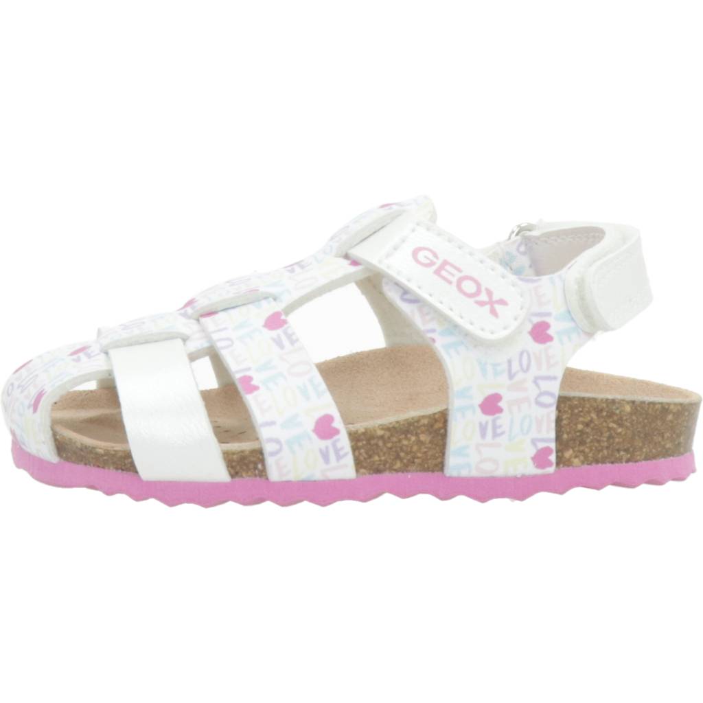 GEOX  SANDAL CHALKI GIRL en color BLANCO  (2)
