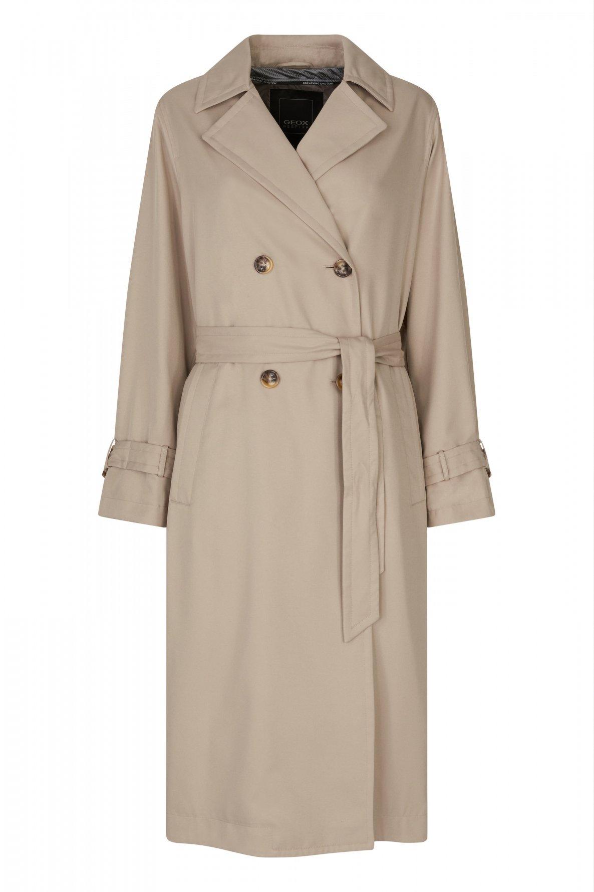 GEOX W TOPAZIO TRENCH en color BEIS  (2)