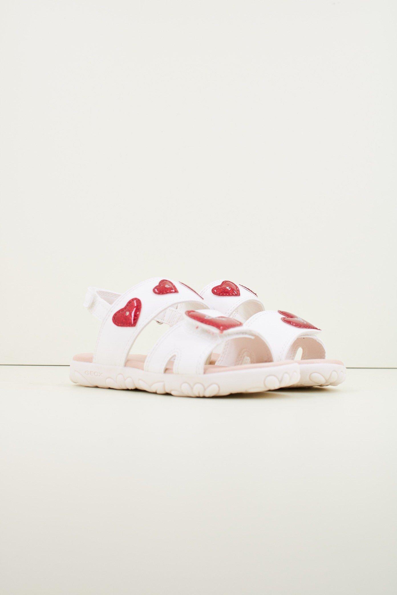 GEOX J SANDAL HAITI GIRL en color BLANCO  (2)