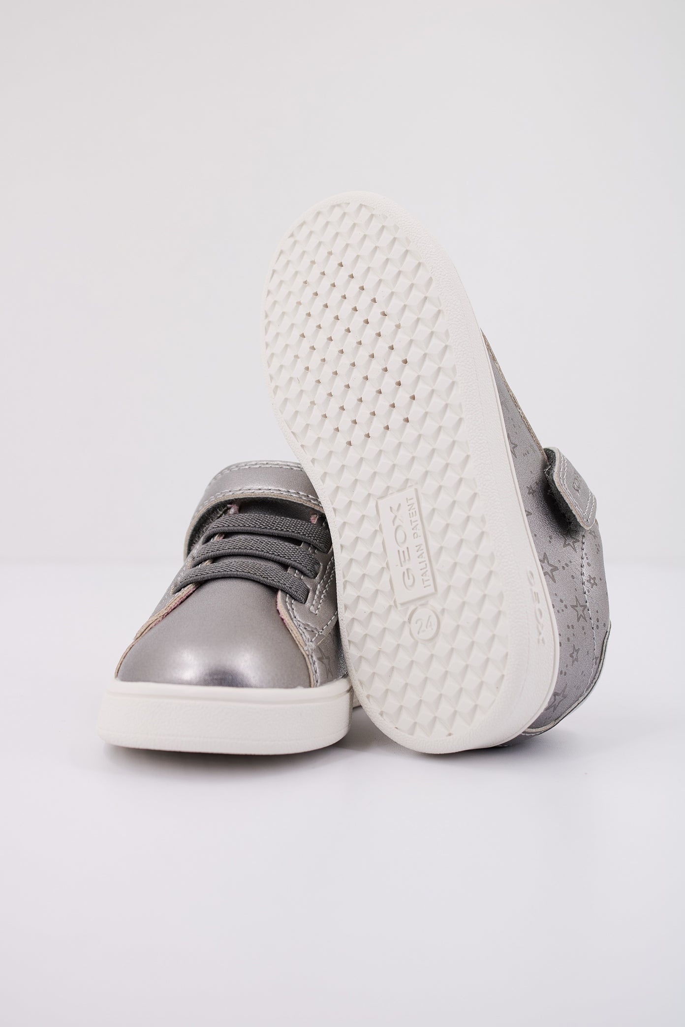 GEOX B ECLYPER en color PLATA  (5)