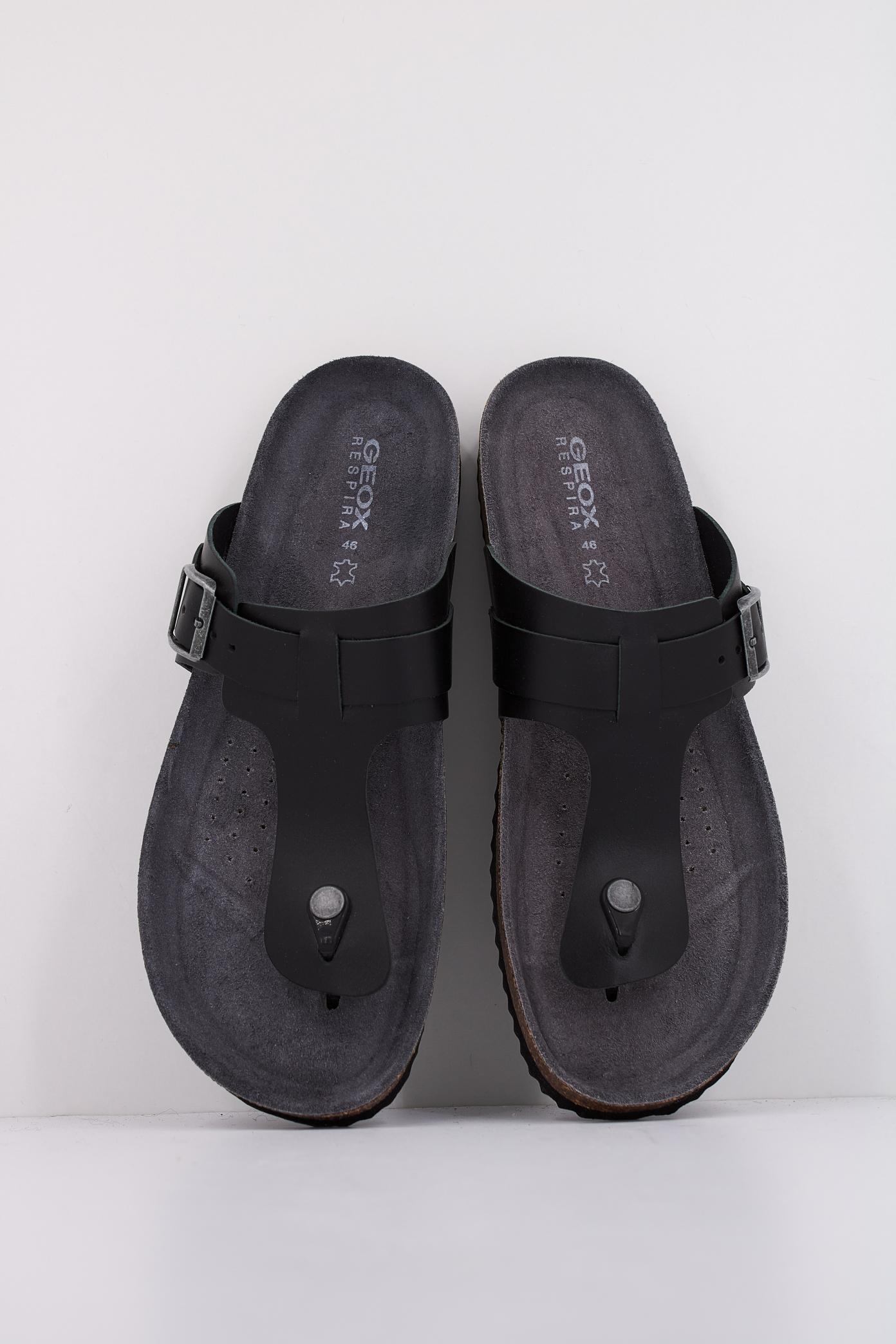 GEOX U SANDAL GHITA en color NEGRO  (3)