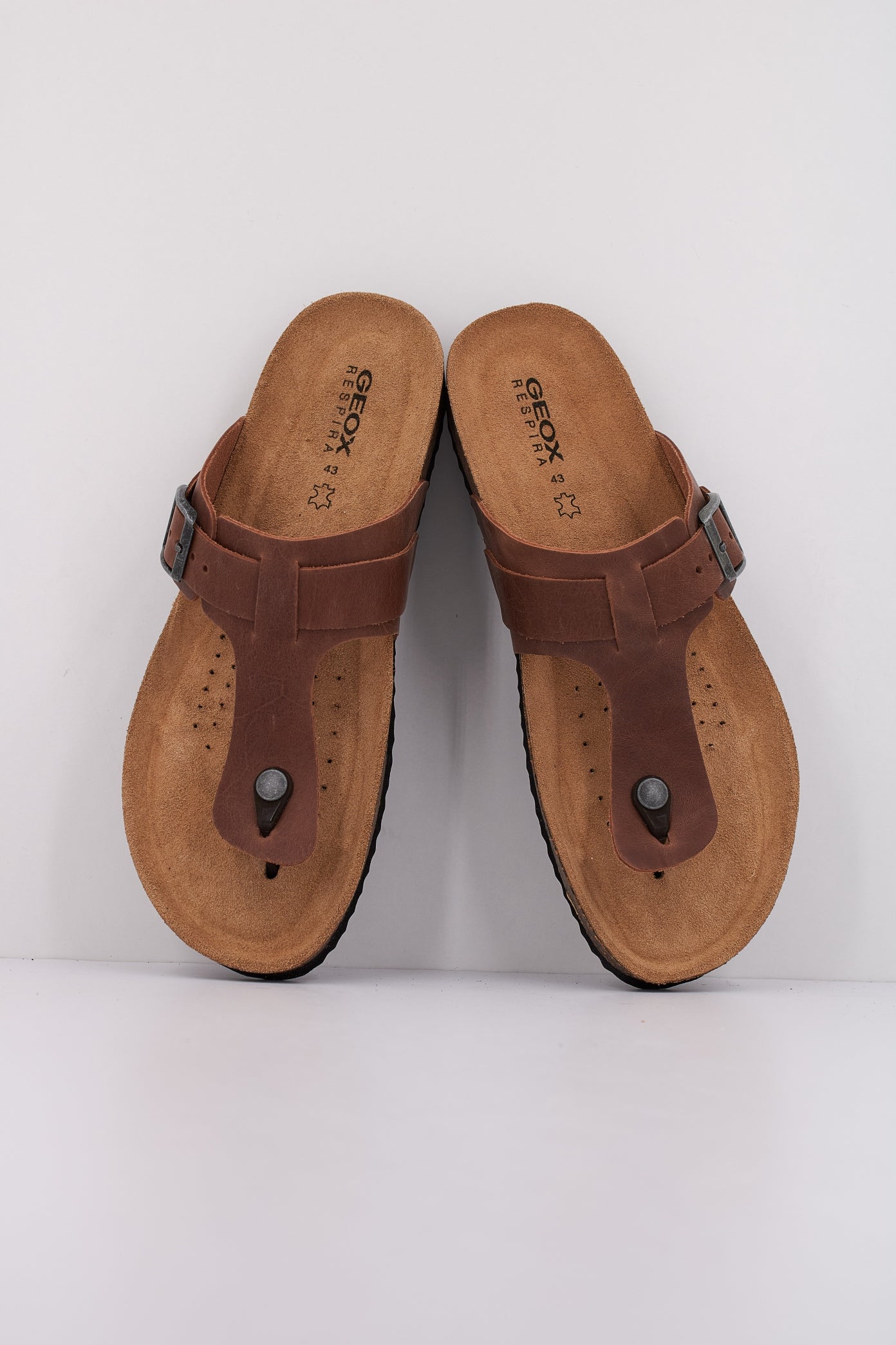 GEOX U SANDAL GHITA en color MARRON  (3)