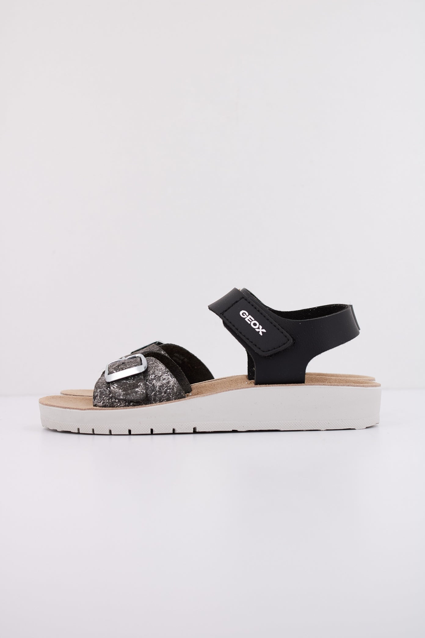 GEOX J SANDAL COSTAREI GI en color NEGRO  (1)
