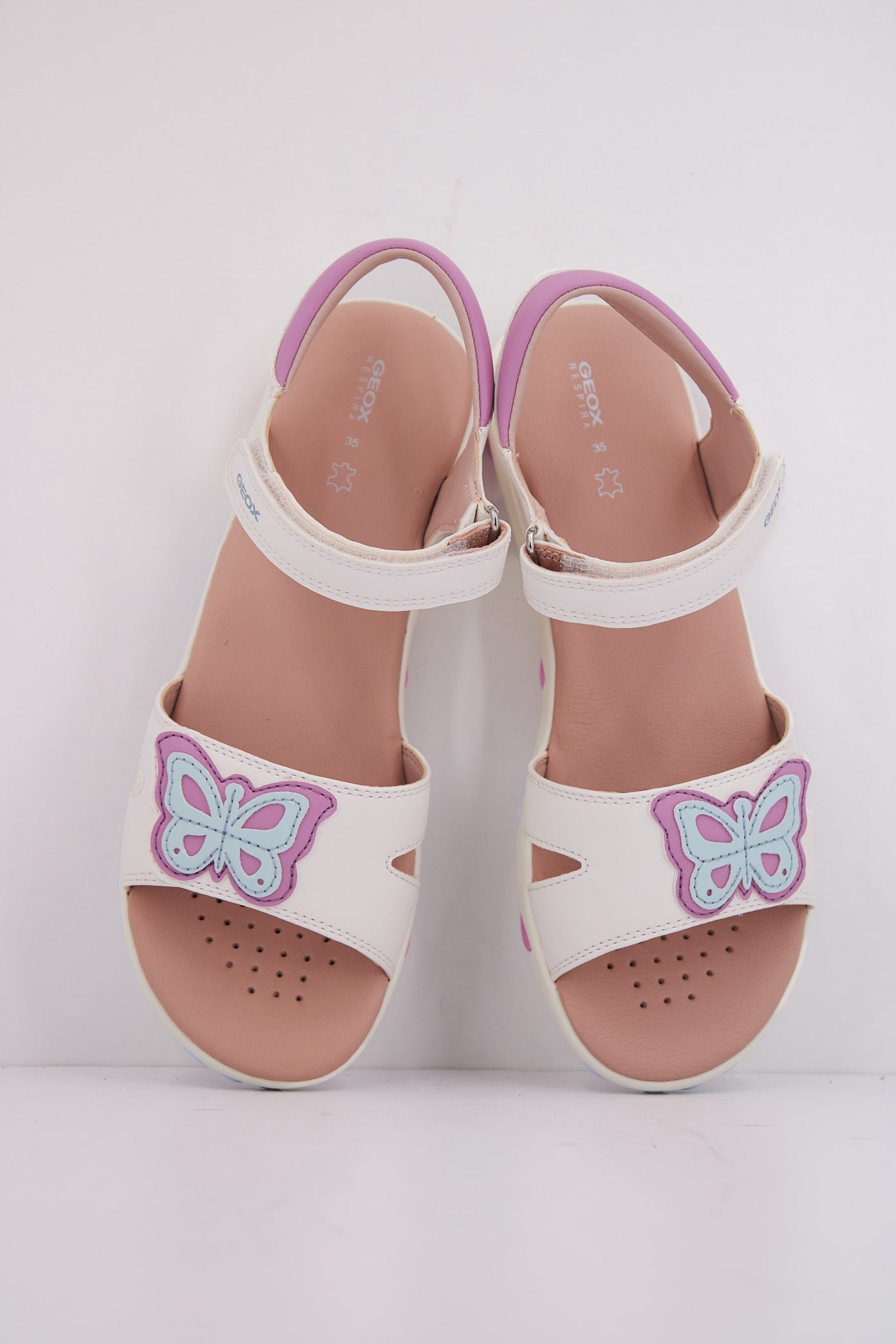 GEOX J SANDAL HAITI GIRL en color BLANCO  (3)