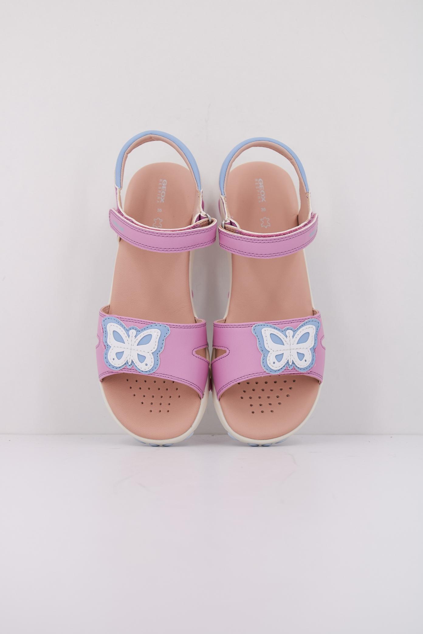 GEOX J SANDAL HAITI GIRL en color ROSA  (3)