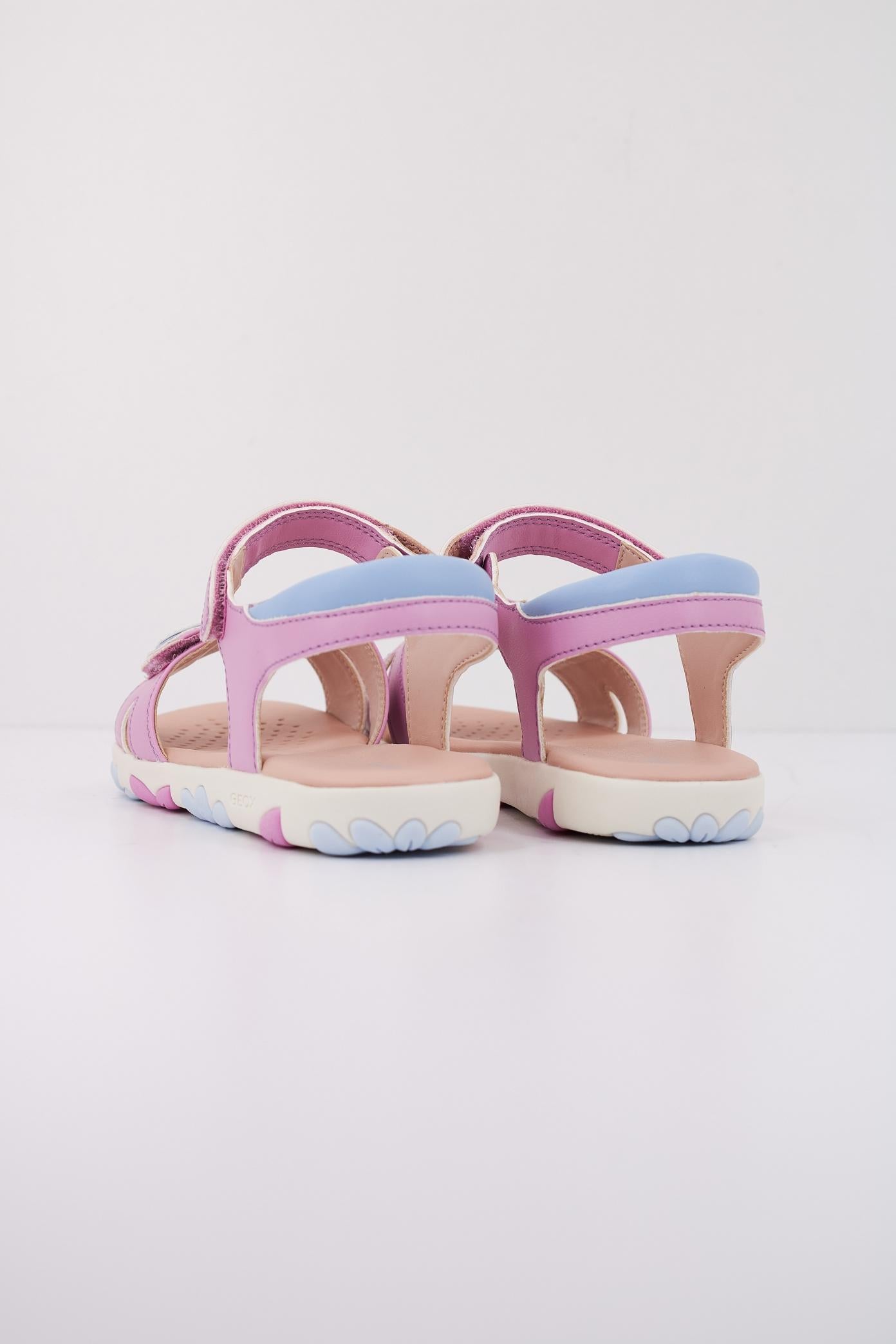 GEOX J SANDAL HAITI GIRL en color ROSA  (4)