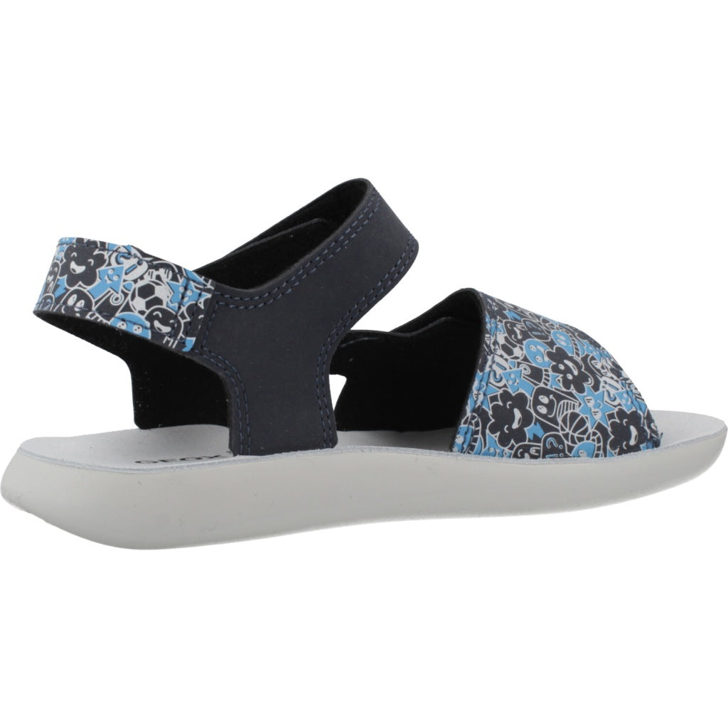GEOX J SANDAL LIGHTFLOPPY en color AZUL  (4)