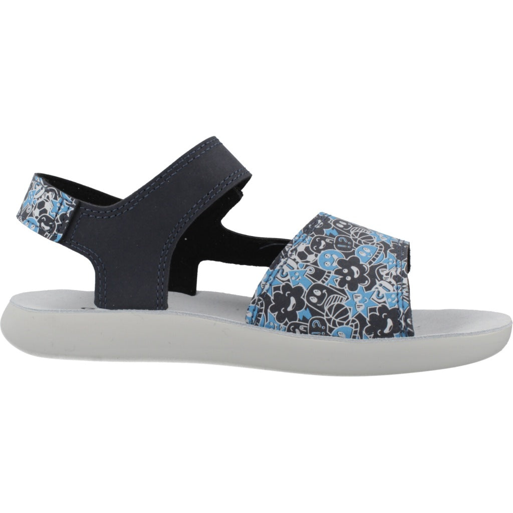 GEOX J SANDAL LIGHTFLOPPY en color AZUL  (5)