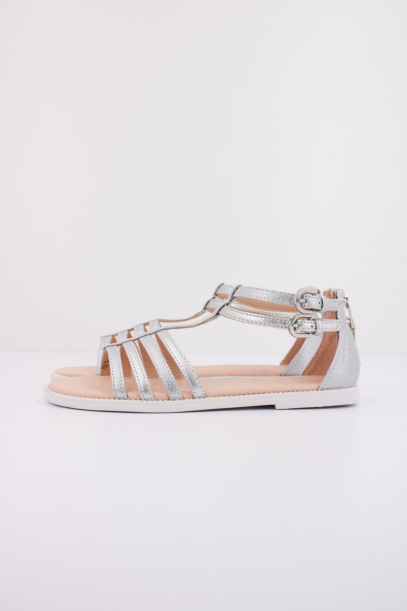 GEOX  J SANDAL KARLY GIRL en color PLATA  (1)