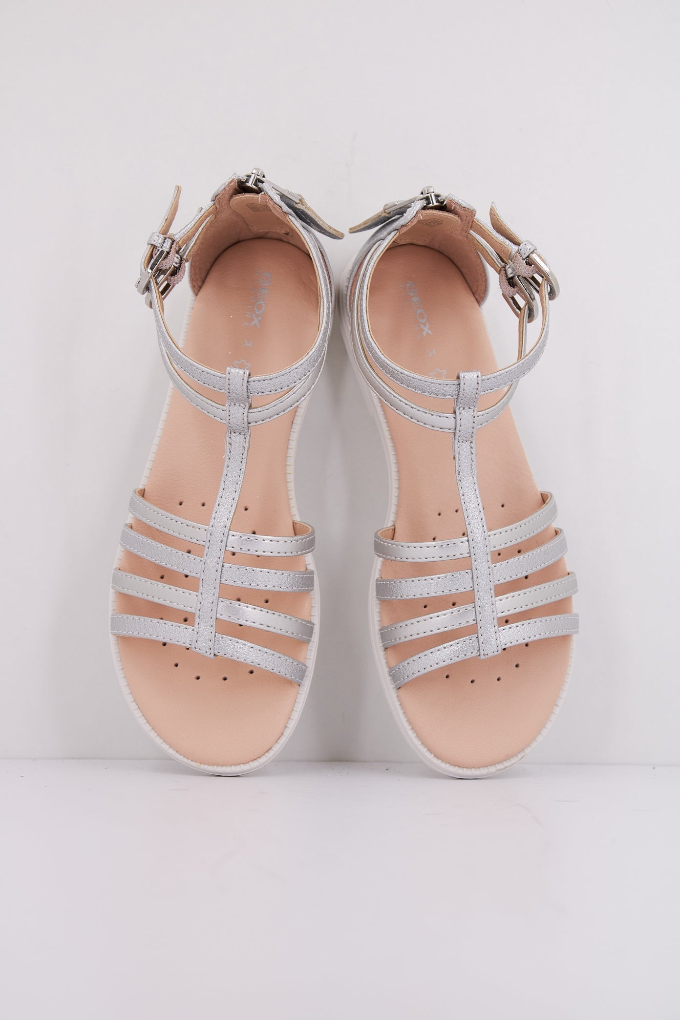 GEOX  J SANDAL KARLY GIRL en color PLATA  (3)