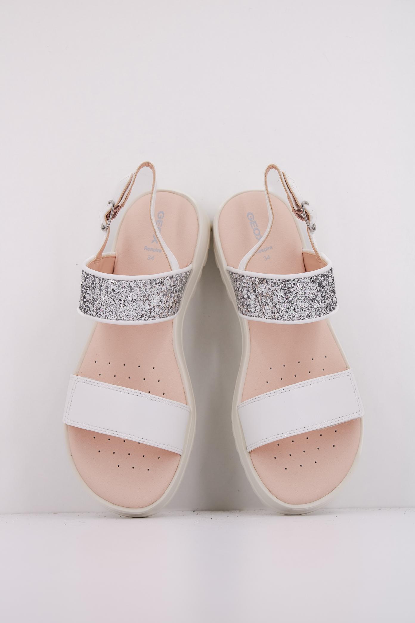 GEOX  J SANDAL CORALIE GIR en color BLANCO  (3)