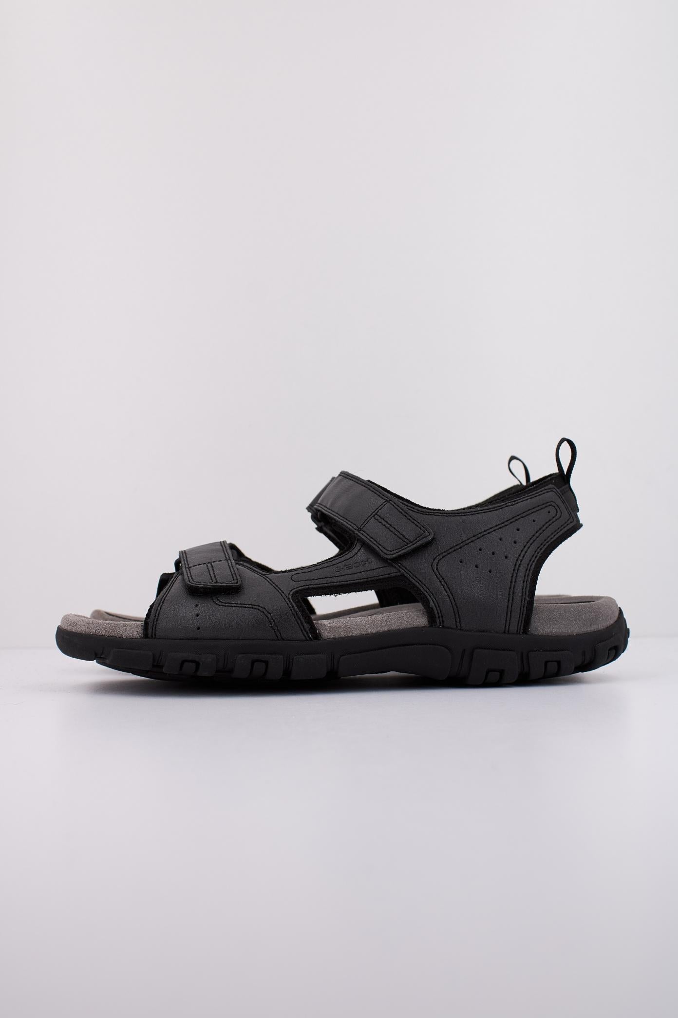 GEOX UOMO SANDAL STRADA en color NEGRO  (1)