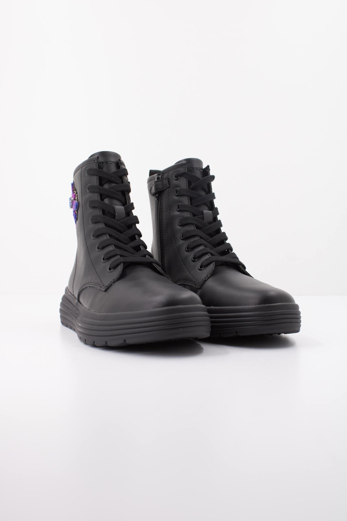 GEOX J PHAOLAE GIRL en color NEGRO  (2)
