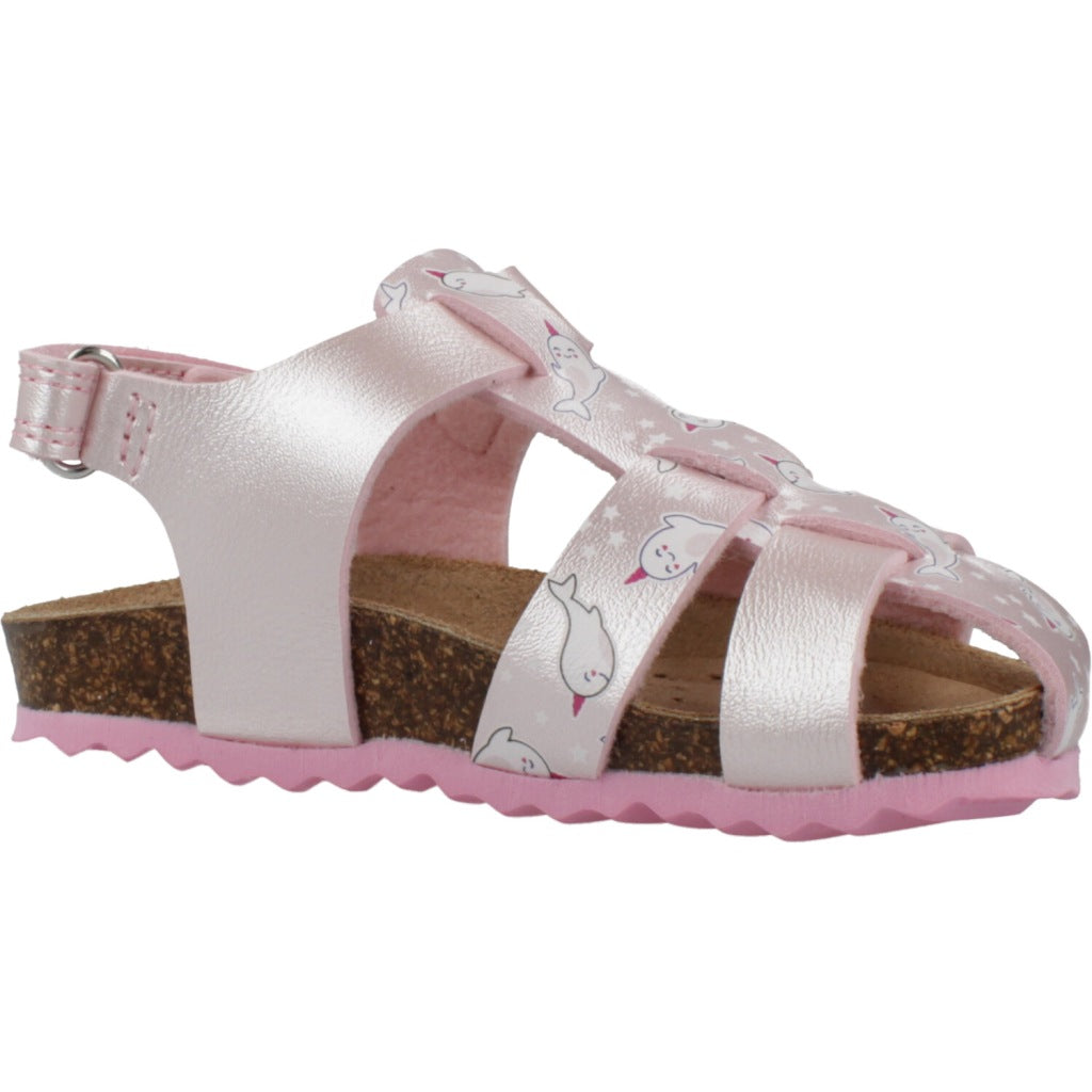 GEOX B SANDAL CHALKI GIRL en color ROSA  (5)