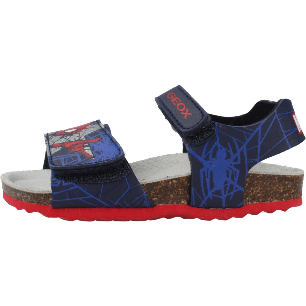 GEOX  B SANDAL CHALKI BOY  en color AZUL  (2)