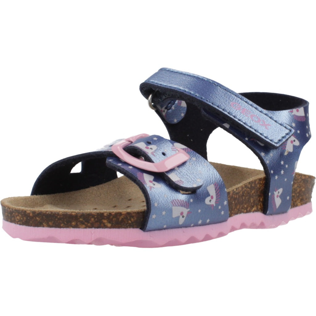 GEOX B SANDAL CHALKI GIRL en color AZUL  (1)