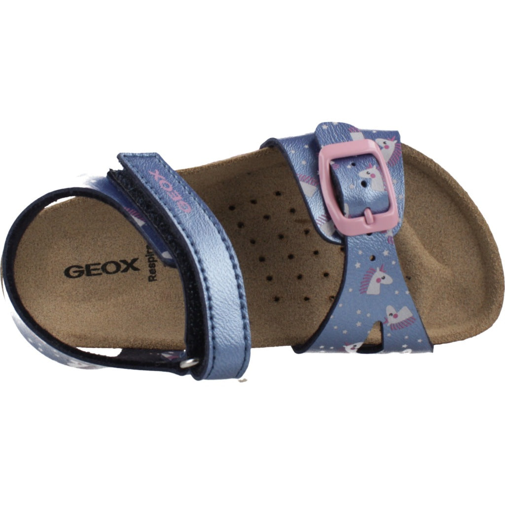 GEOX B SANDAL CHALKI GIRL en color AZUL  (7)