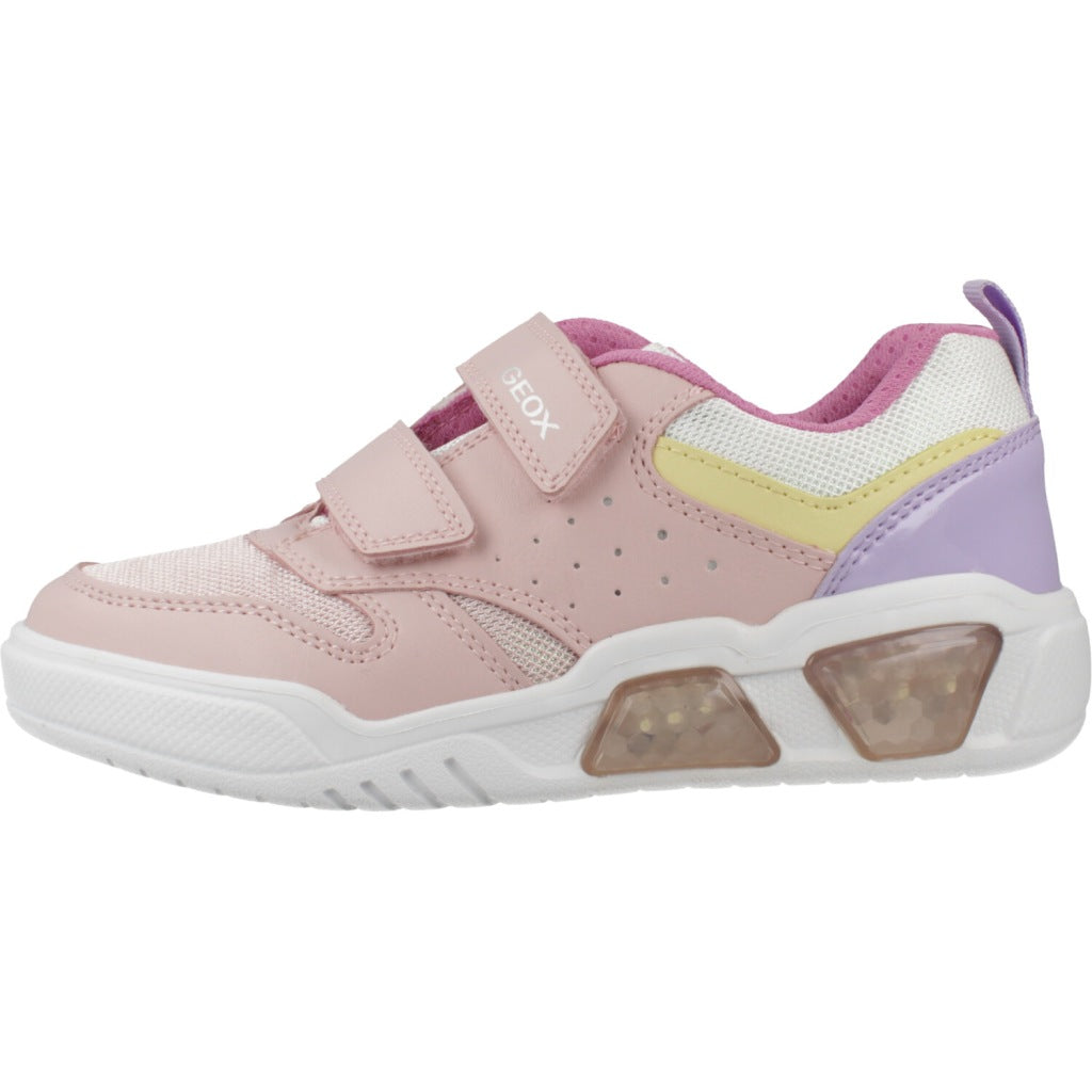 GEOX J ILLUMINUS GIRL en color ROSA  (2)