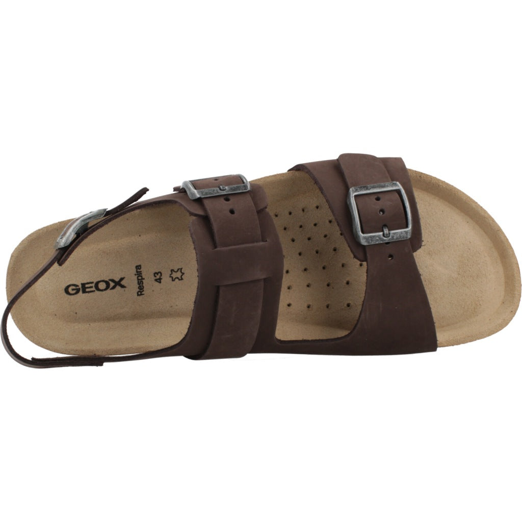 GEOX U SANDAL GHITA en color MARRON  (7)