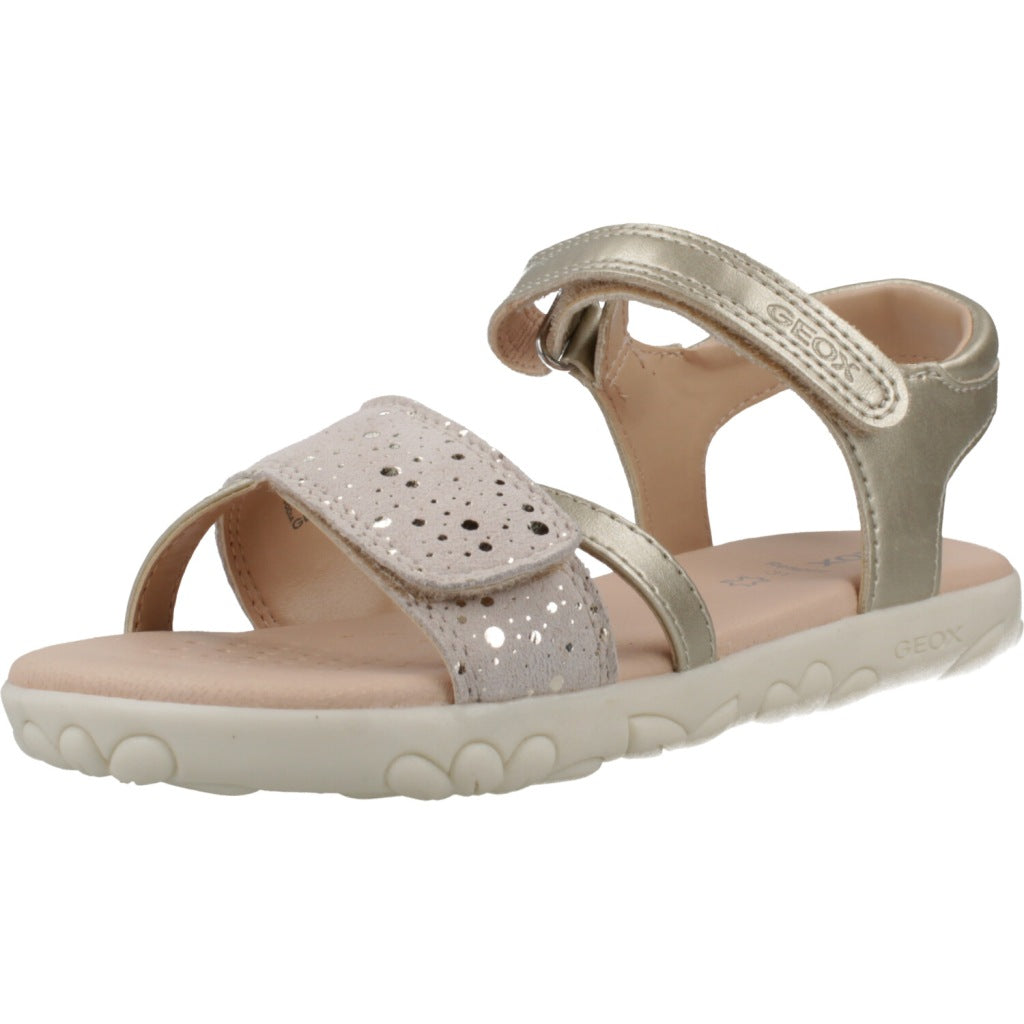 GEOX  J SANDAL HAITI  en color ORO  (1)