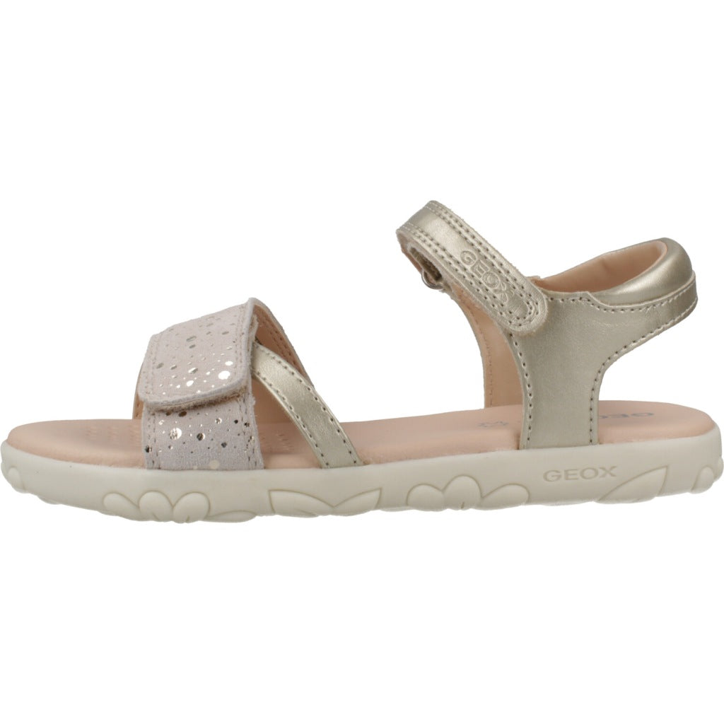GEOX  J SANDAL HAITI  en color ORO  (2)