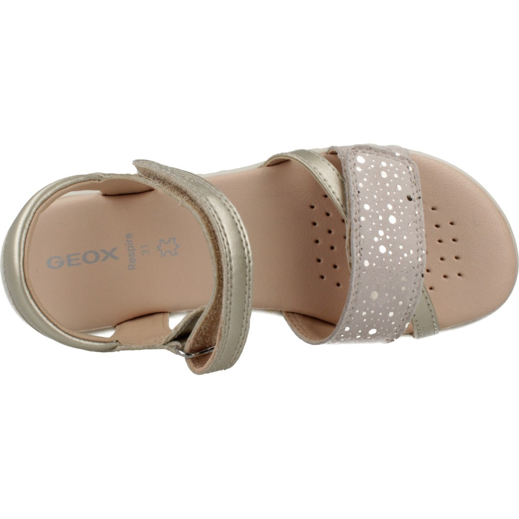 GEOX  J SANDAL HAITI  en color ORO  (7)