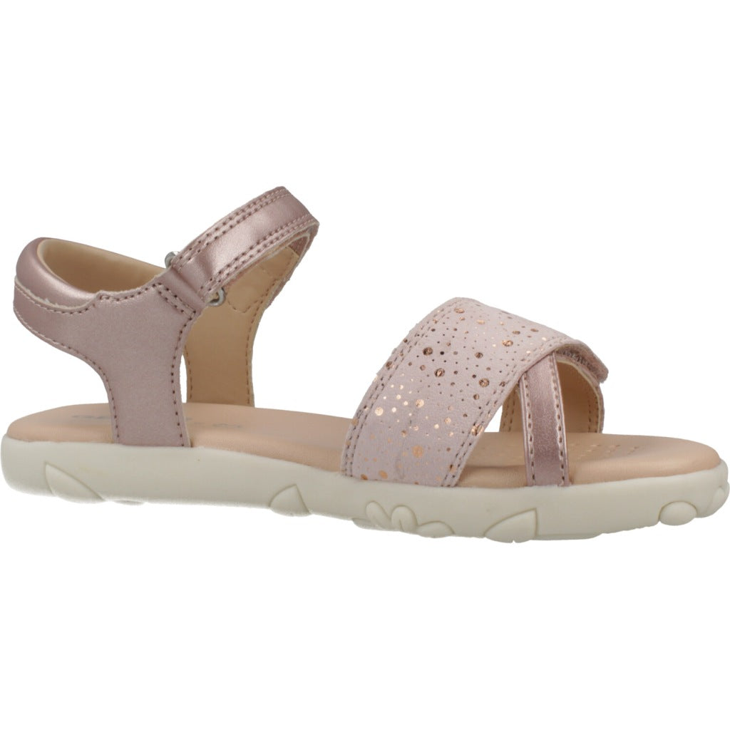GEOX J SANDAL HAITI en color ROSA  (5)