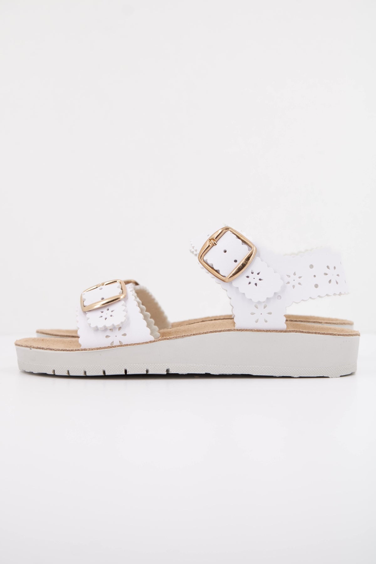 GEOX J SANDAL COSTAREI en color BLANCO  (1)
