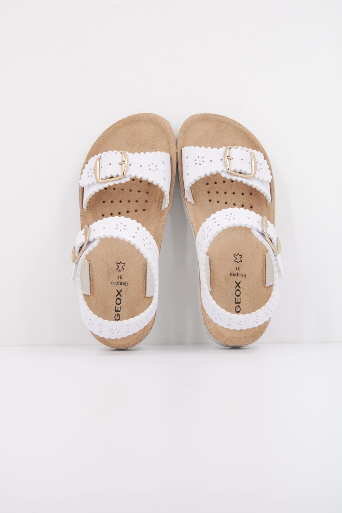 GEOX J SANDAL COSTAREI en color BLANCO  (3)