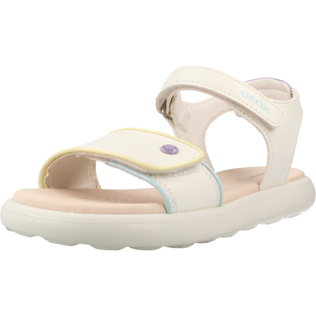 GEOX J SANDAL PUFFYPOP en color BLANCO  (1)