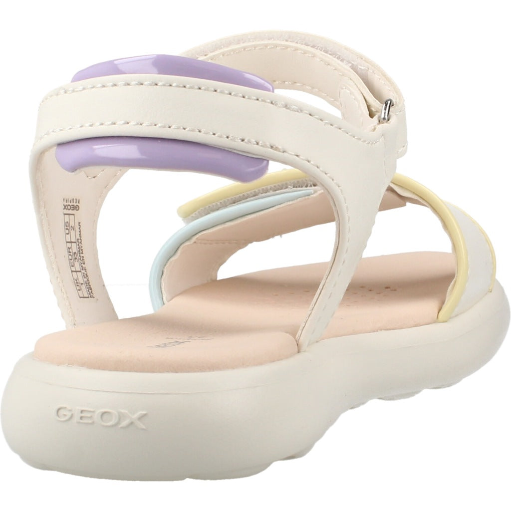 GEOX J SANDAL PUFFYPOP en color BLANCO  (3)