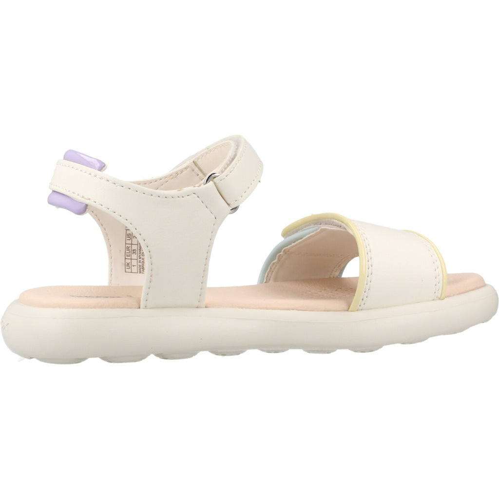 GEOX J SANDAL PUFFYPOP en color BLANCO  (4)