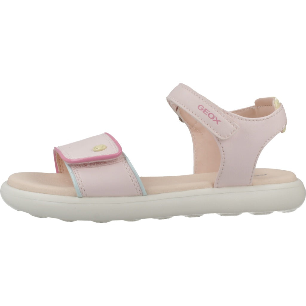 GEOX J SANDAL PUFFYPOP en color ROSA  (2)