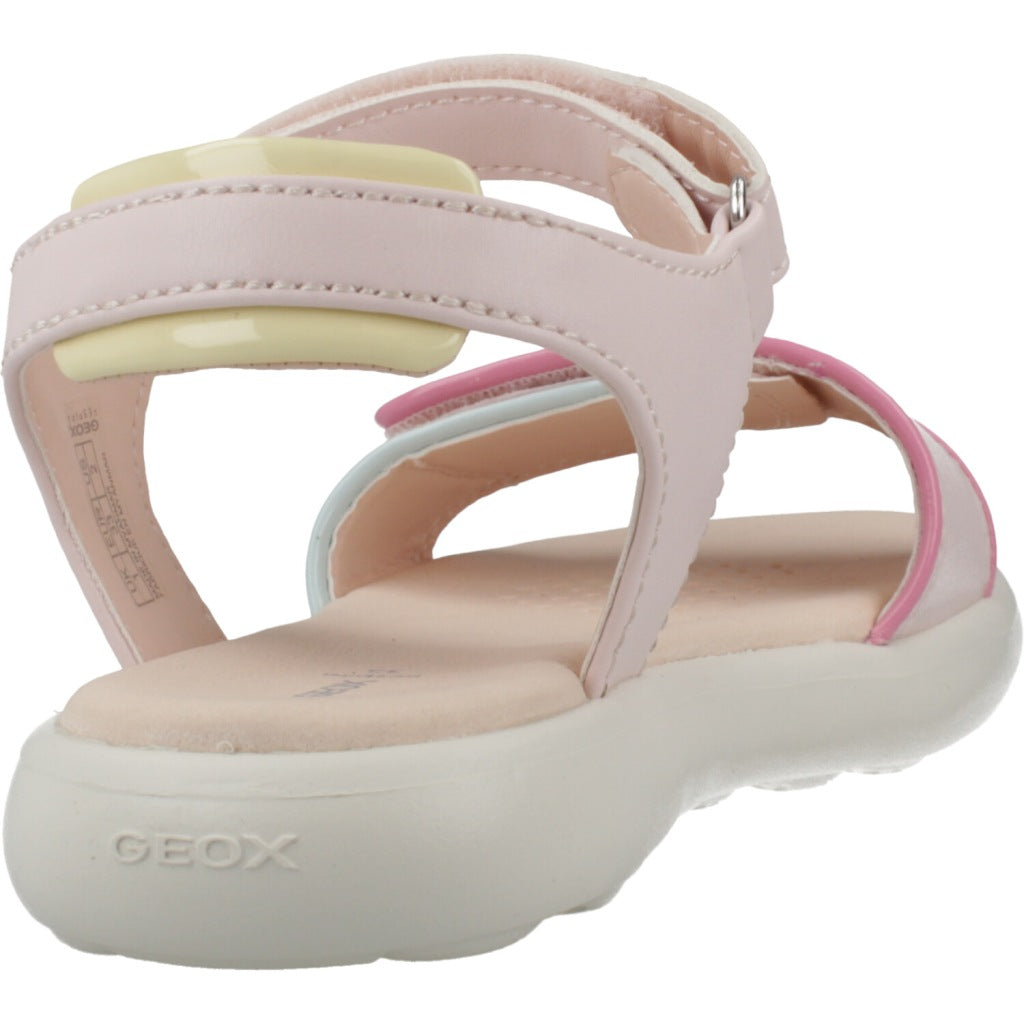 GEOX J SANDAL PUFFYPOP en color ROSA  (3)