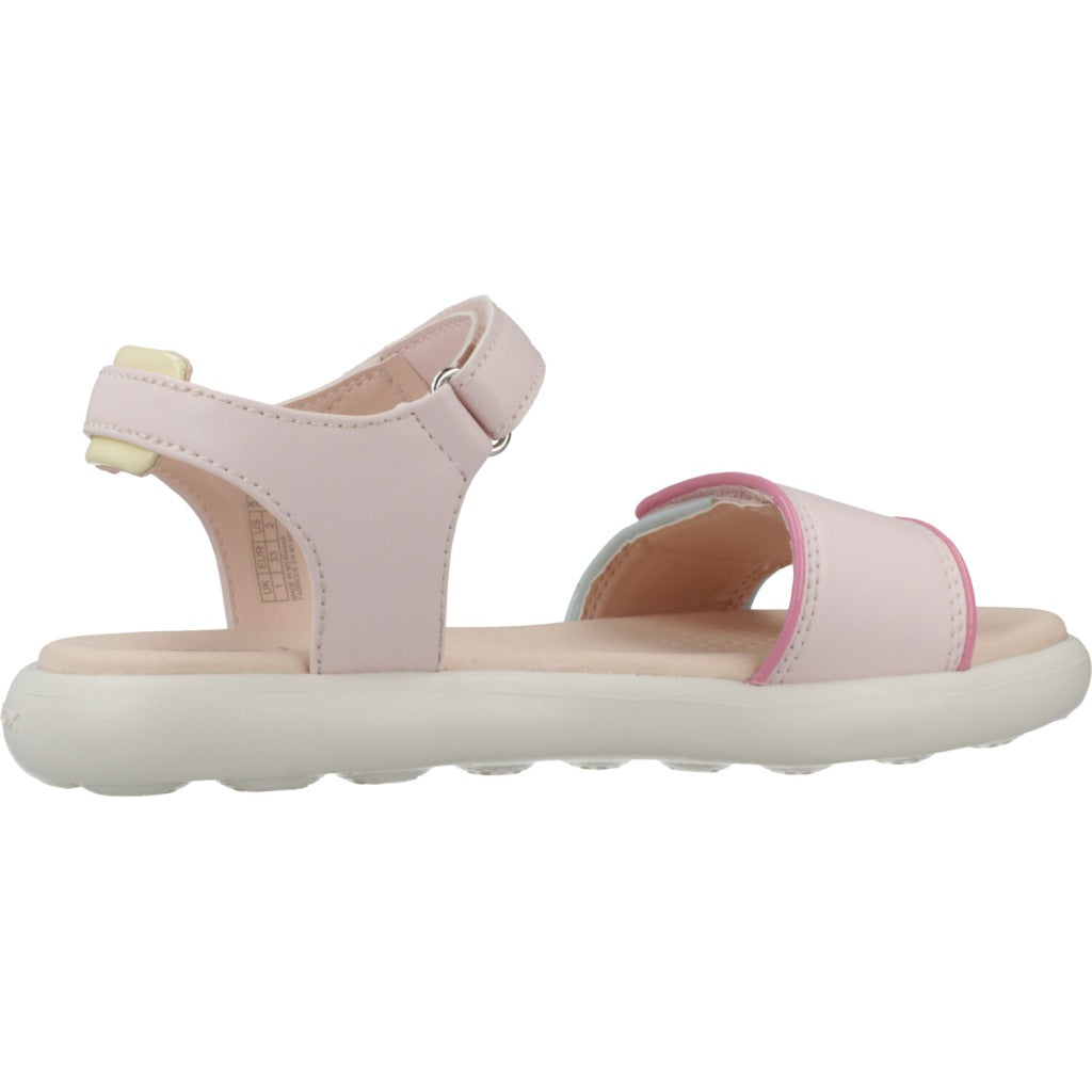 GEOX J SANDAL PUFFYPOP en color ROSA  (4)