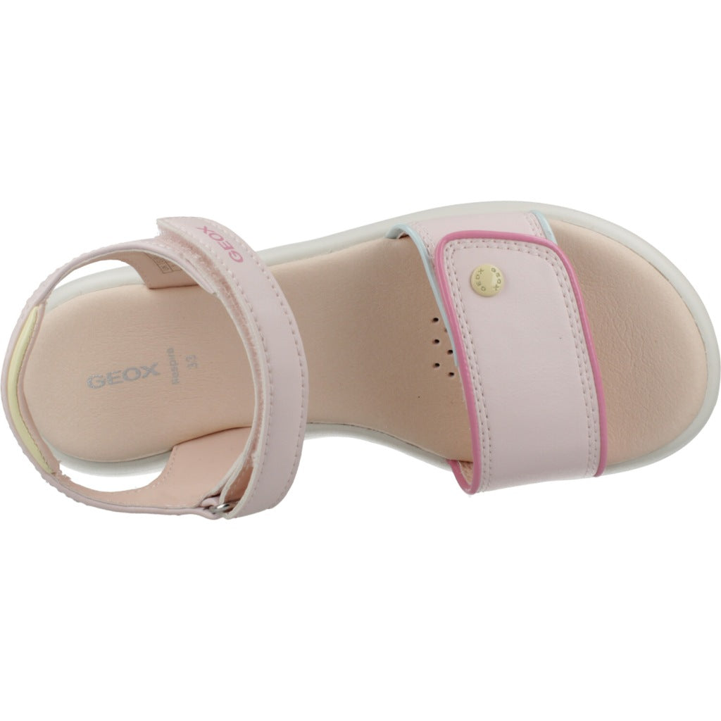 GEOX J SANDAL PUFFYPOP en color ROSA  (7)