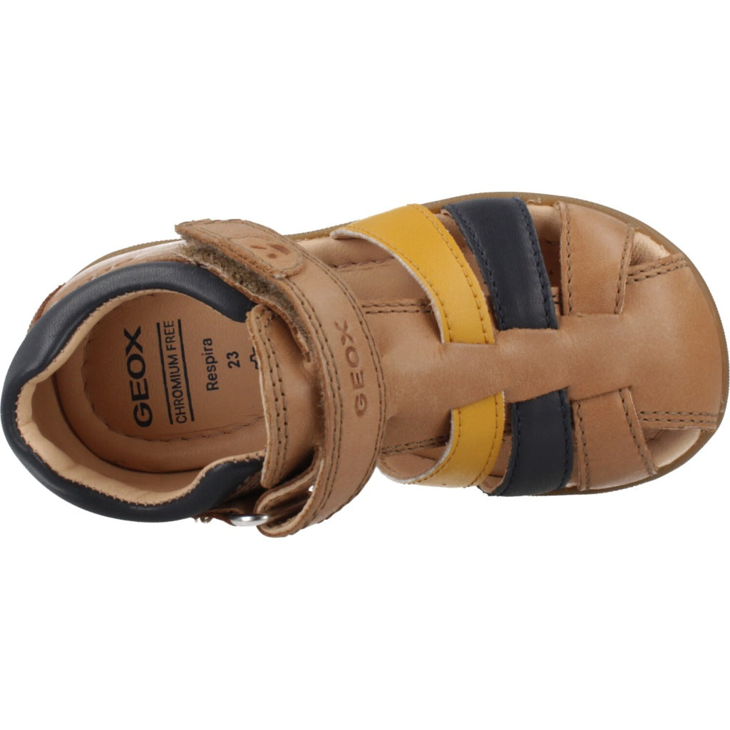 GEOX B SANDAL MACCHIA en color MARRON  (6)