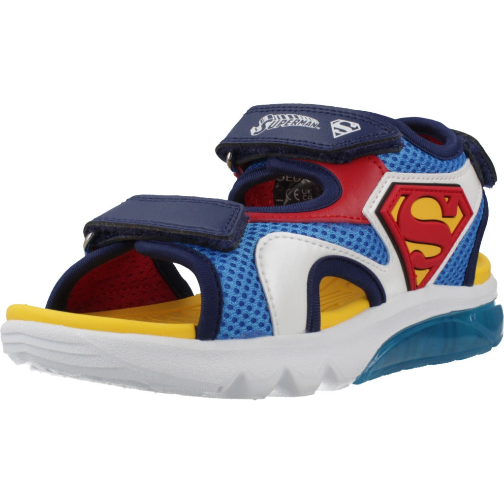 GEOX J SANDAL CIBERDRON B en color AZUL  (1)