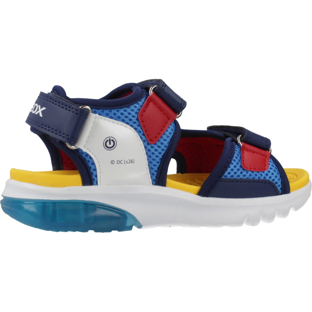 GEOX J SANDAL CIBERDRON B en color AZUL  (4)