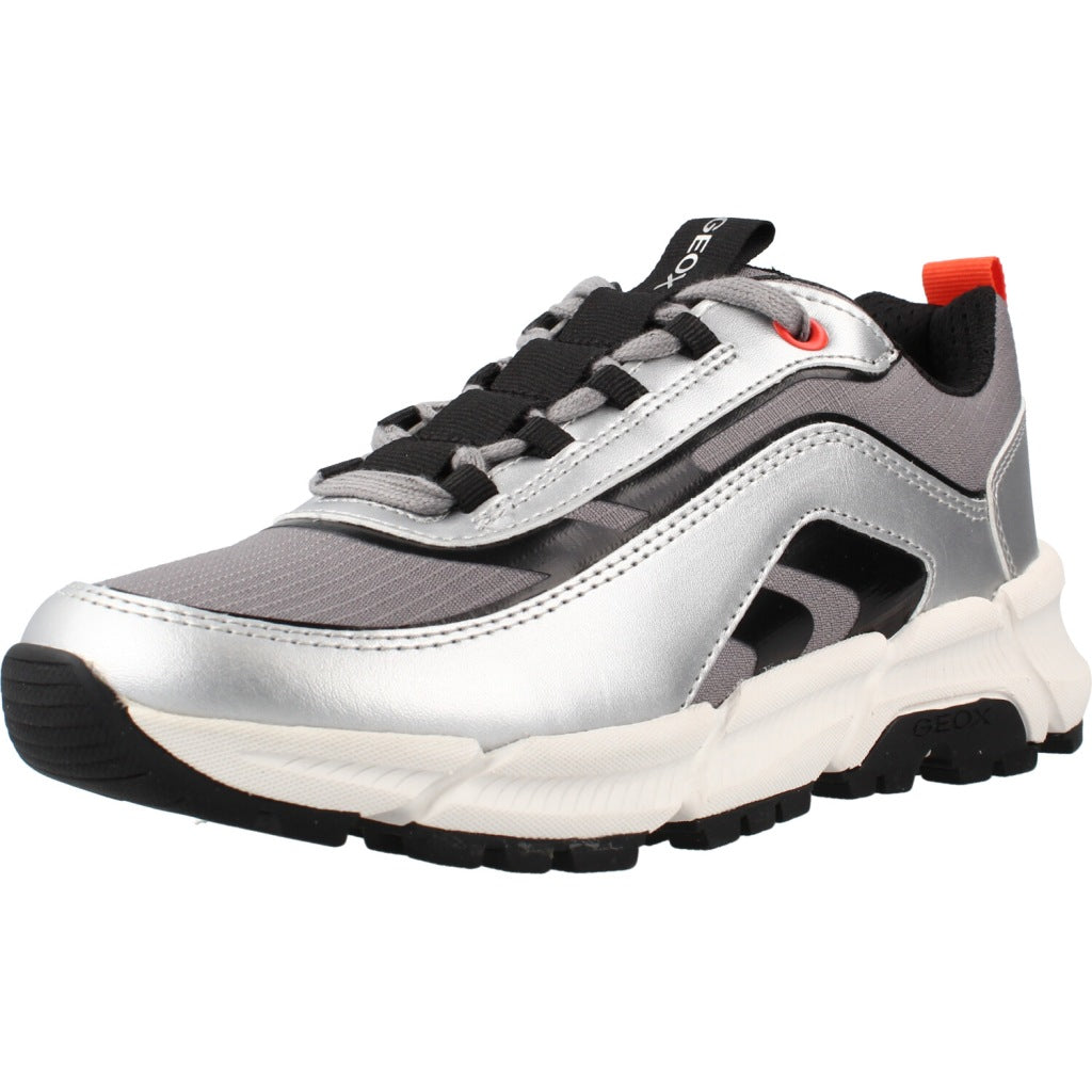 GEOX J FLEXYPER PLUS BOY en color PLATA  (1)