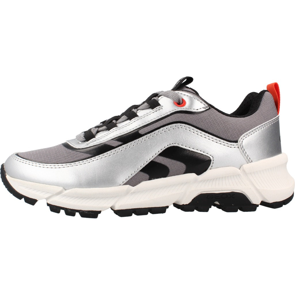 GEOX J FLEXYPER PLUS BOY en color PLATA  (2)