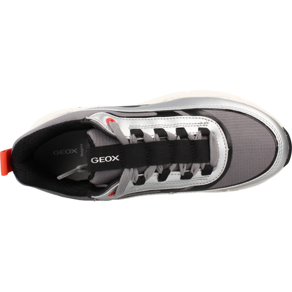 GEOX J FLEXYPER PLUS BOY en color PLATA  (7)