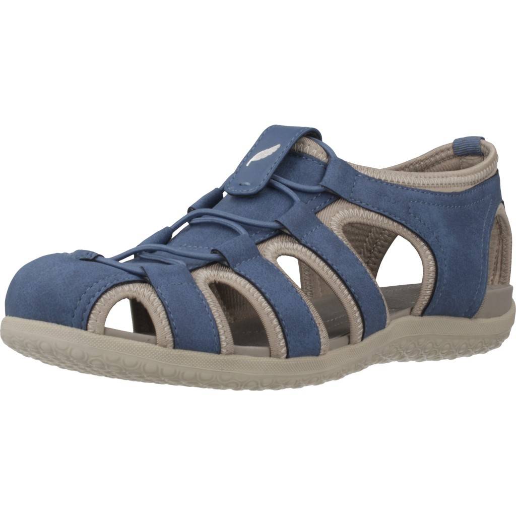 GEOX D SANDAL VEGA en color AZUL  (1)