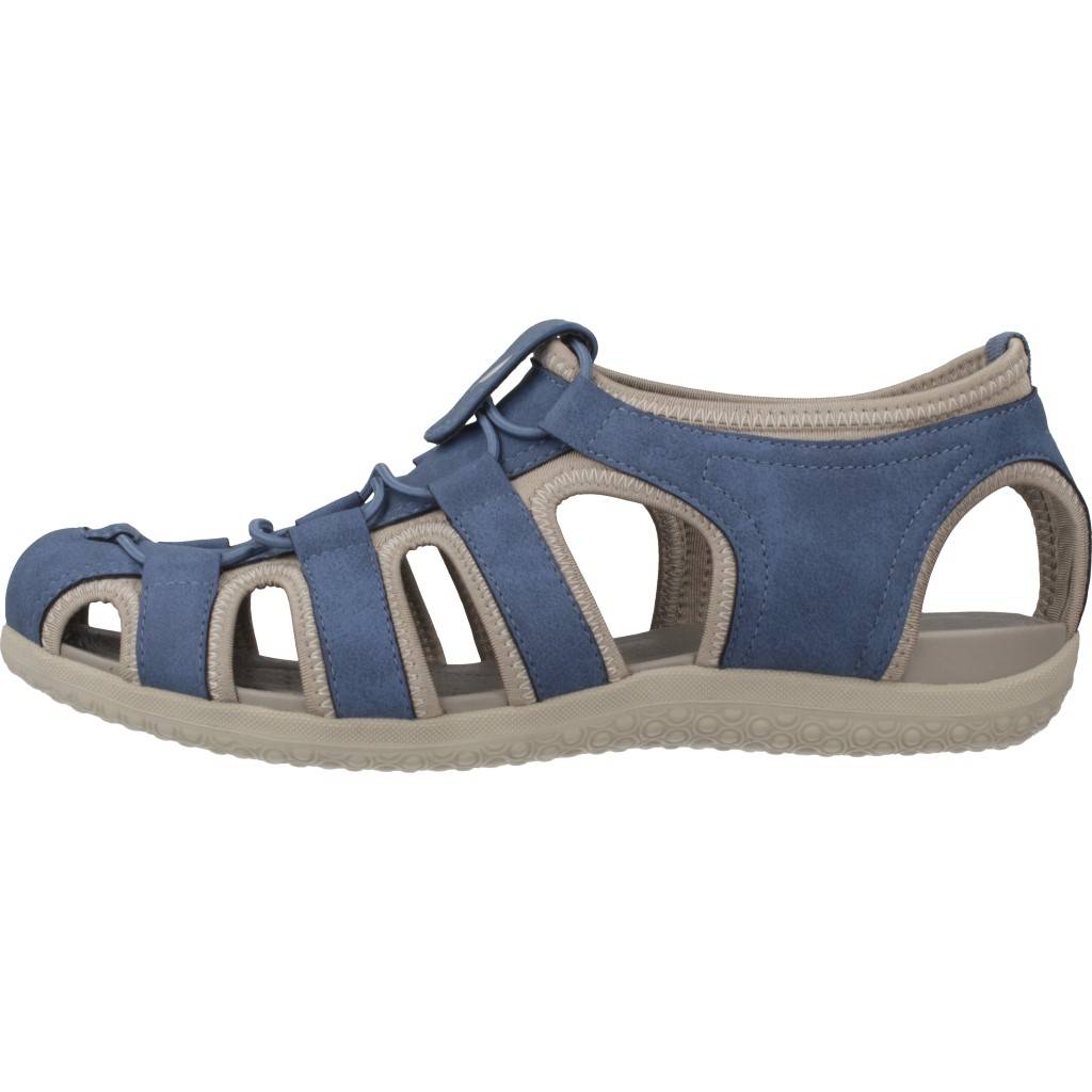 GEOX D SANDAL VEGA en color AZUL  (2)