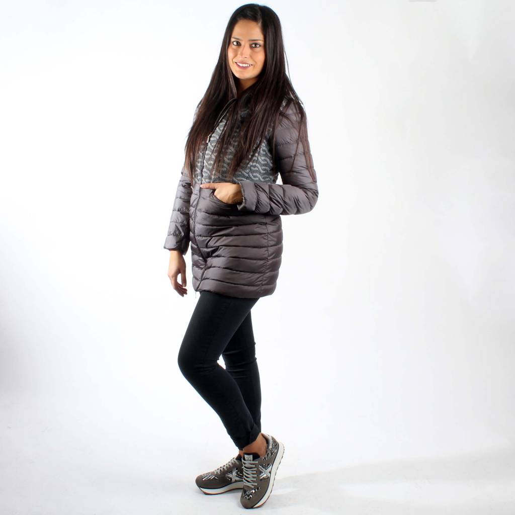 GEOX ABRIGO INVIERNO MUJER en color GRIS  (3)