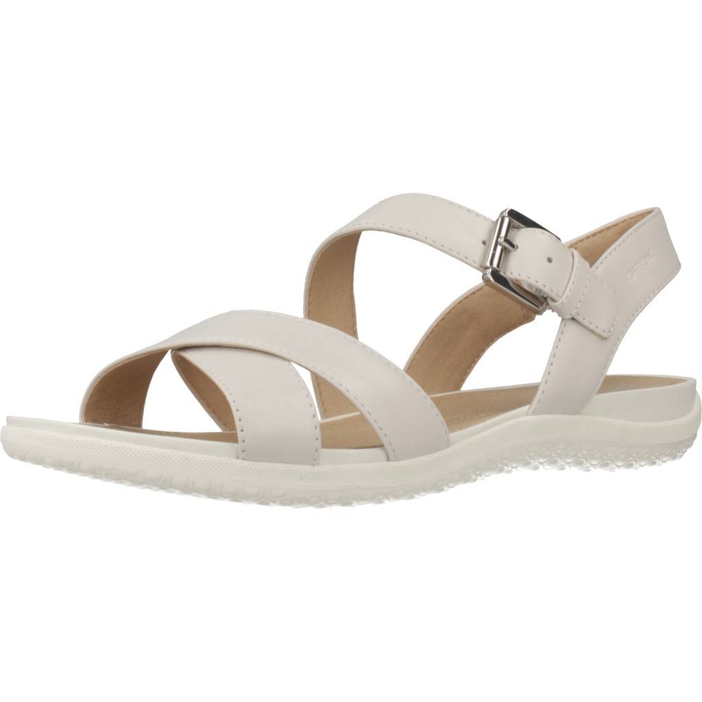 GEOX D SANDAL VEGA en color BLANCO  (1)