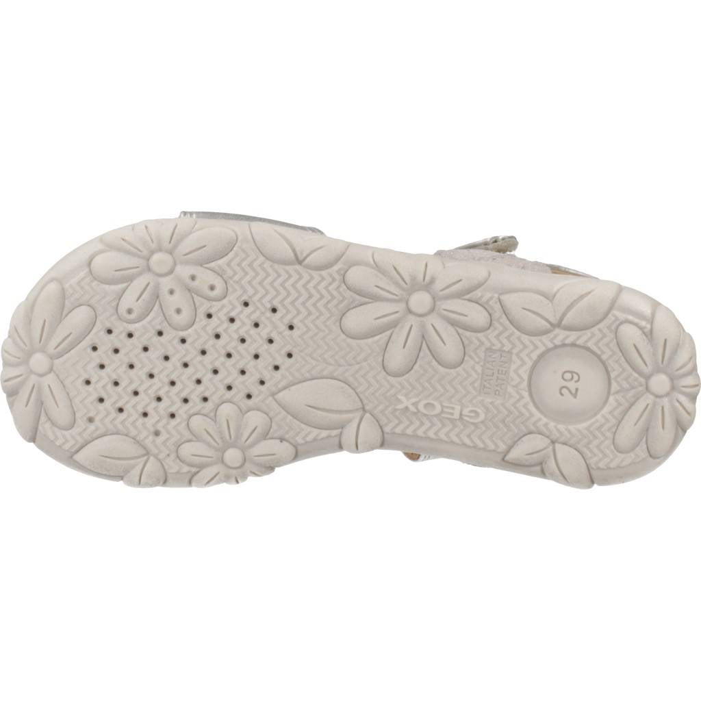 GEOX  J SANDAL HAITI GIRL en color PLATA  (7)