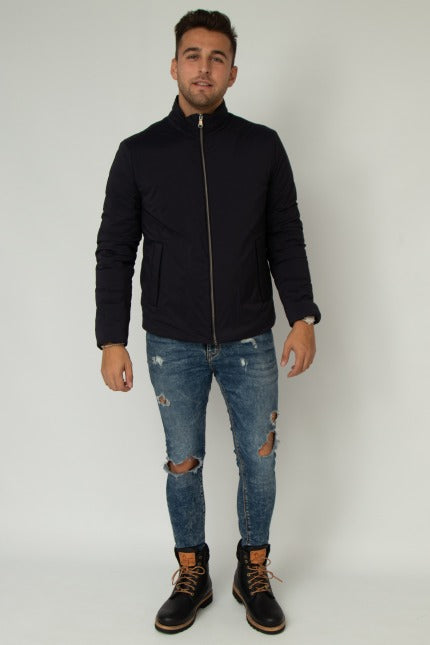 GEOX ABRIGO HOMBRE INVIERNO en color AZUL  (1)